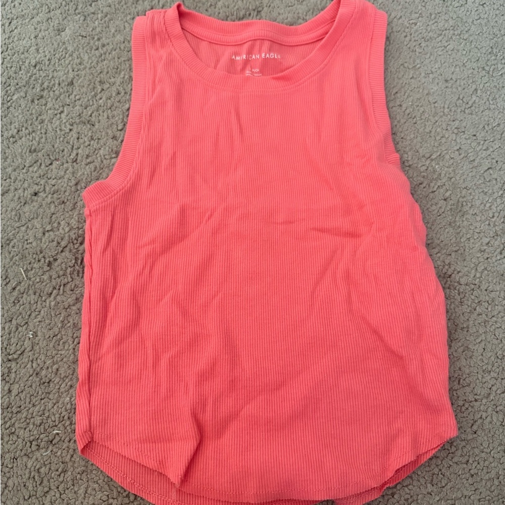 American Eagle Outfitters Orange Sleeveless Tank Top